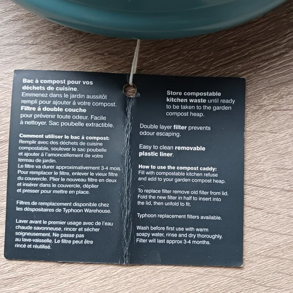 NWT Typhoon Vintage Kitchen Compost Caddy - Picture 13 of 13